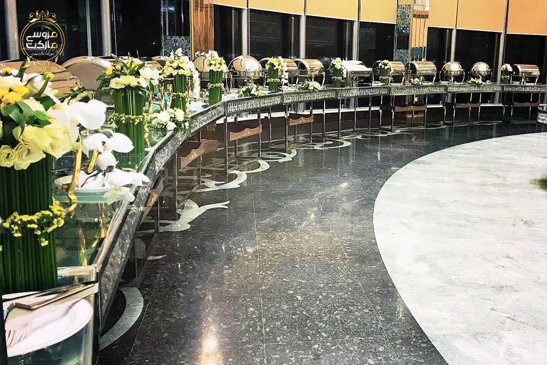 میز شام تالار پذیرایی آِینه