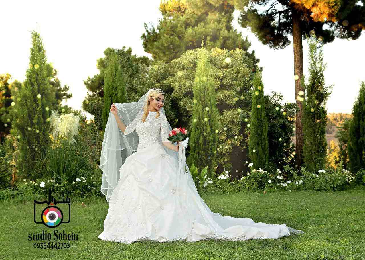 عکس زیبای عروس در طبیعت