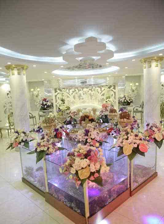 گل آرایی ورودیه سالن عقد هورام