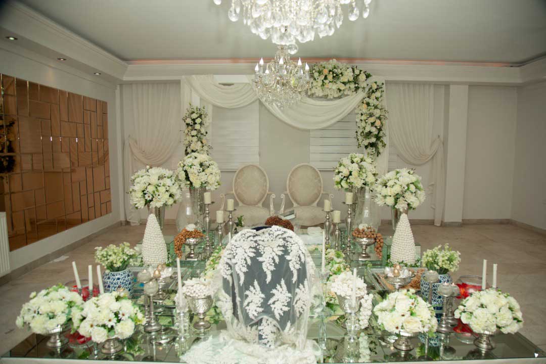 سفره عقد در سالن عقد مهرگان (اندرزگو)