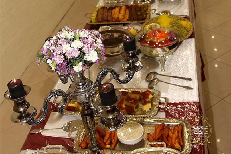میز شام تالار پذیرایی صدف