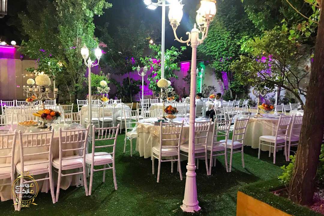 برگزاری مراسم در فضای باز تالار پذیرایی سجاد