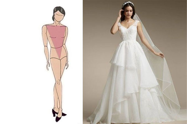 لباس عروس یقه هفت گیپور