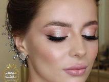 آرایش شاینی و ملایم عروس