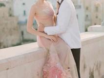 لباس عروس گل گلی