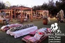 تصویر بند انگشتی دکور روستیک در فضای باز